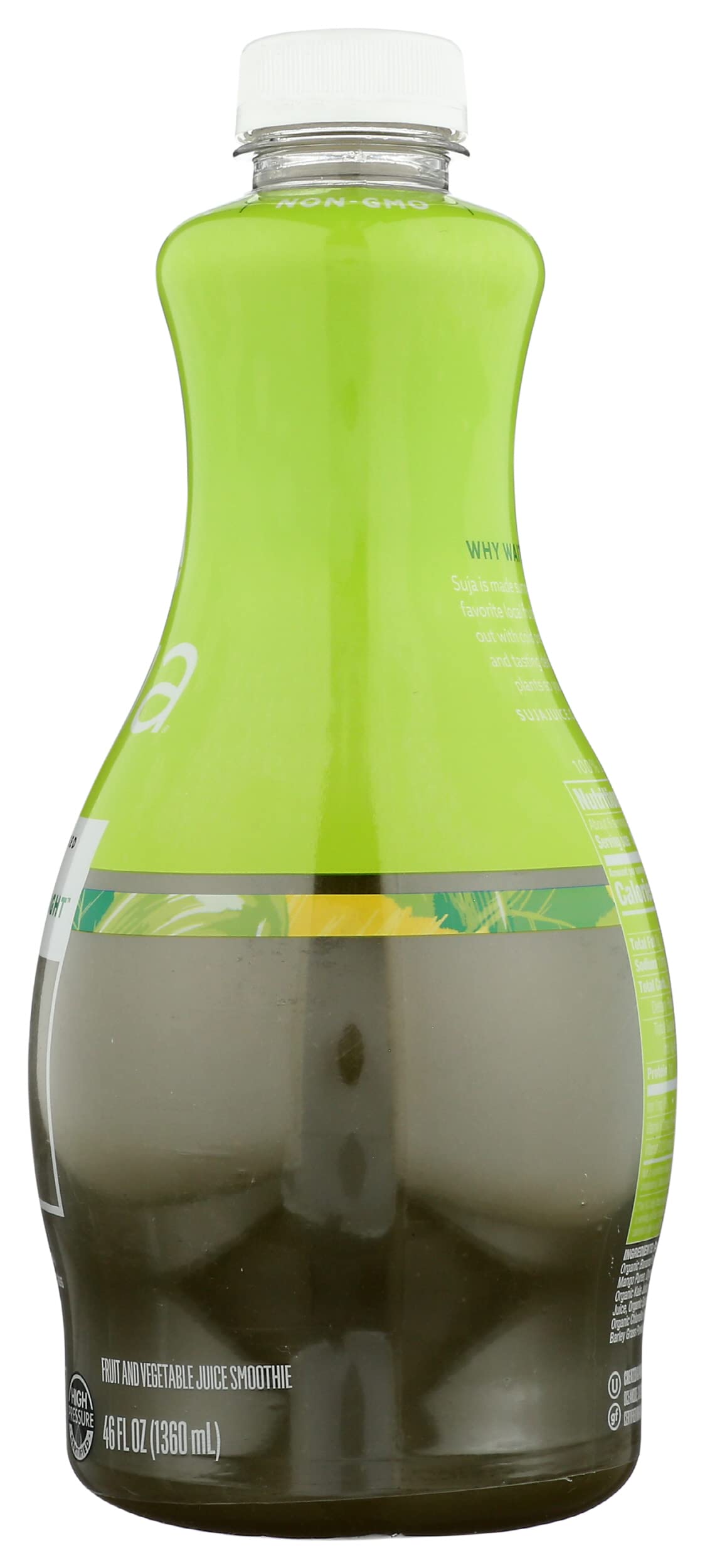 Suja Organic Green Delight Cold Pressed Juice Drink, With Spirulina, Chlorella, and Barley Grass Powders, 46 fl oz Bottle