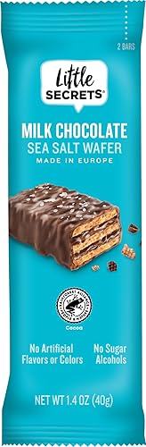 Little Secrets Milk Chocolate Crispy Wafers | 1 Twin Pack | Made in Europe | Nothing Artificial & No Sugar Alcohols | Sustainable Cocoa | 1.4oz, Pack