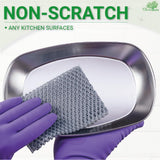 Olivia tree 5pcs Monotone Dish Washing Net Cloths, Dish mesh net,Scourer, Quick Dry, Perfect Scrubber for Washing Dishes 11" X 11" Dish scubber