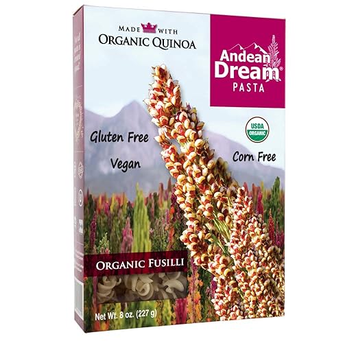 Andean Dream Fusilli Quinoa Pasta Gluten Free 8 Oz (Pack of 12)