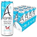 ASPIRE® Fruit Punch, Healthy Energy Drink 80mg Natural Caffeine, Zero Sugar No Carbs Keto Friendly, 12 Pack Green Tea Sugar Free Drink Low Caffeine
