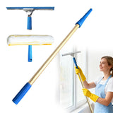 Water Fed Pole Kit 35 FT Adjustable Solar Panel Cleaning Kit Cleaner Tool for Window Glass Roof Outdoor Glass Brush Window Washing Equipment (4ft)