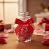 Valentine Heart Jelly Candy 8oz Soft Chewy Heart-Shaped Treats, Cherry & Cinnamon (Cherry Jelly Hearts)