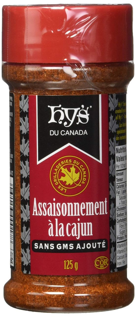Hy's of Canada, Cajun Seasoning, 125g/4.4oz., (Imported from Canada)