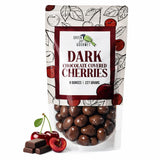Green Jay Gourmet Dark Chocolate Cherries - Handmade & Fresh Dark Chocolate Covered Cherries from Michigan - Great Gift for Chocolate Lovers - 8 Ounce