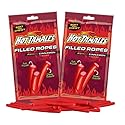 Swirlee Hot Tamale Ropes Candy, Cinnamon Chewy Candy Ropes, Sweet & Spicy Cinnamon Flavor, Individually Wrapped, 3 oz Bags (2-Pack)