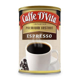 Caffe D'Vita Espresso Coffee - Instant Espresso Coffee Powder, Ground Espresso Beans, Keto, Gluten Free, No Cholesterol, No Trans Fat, Kosher-Dairy
