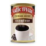Caffe D'Vita Espresso Coffee - Instant Espresso Coffee Powder, Ground Espresso Beans, Keto, Gluten Free, No Cholesterol, No Trans Fat, Kosher-Dairy