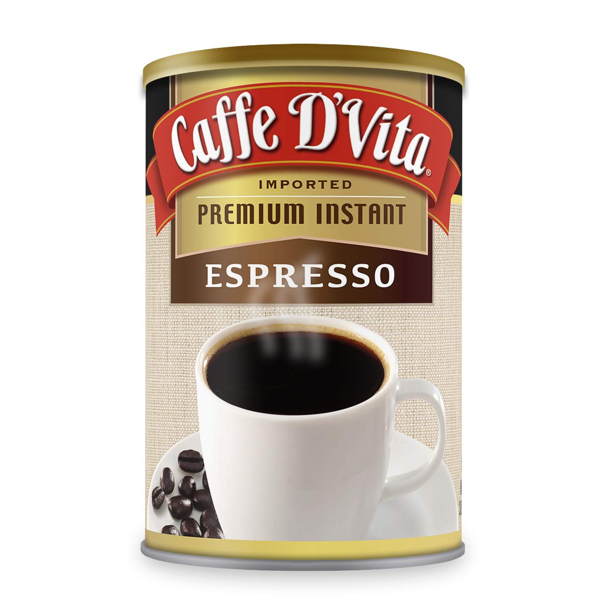 Caffe D'Vita Espresso Coffee - Instant Espresso Coffee Powder, Ground Espresso Beans, Keto, Gluten Free, No Cholesterol, No Trans Fat, Kosher-Dairy