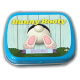 Bunny Booty Breath Mints - Funny Rabbit Butt Design - Novelty Candy Gift for Kids - Hinged Collectible Tin of Sugar-Free Peppermint Candy
