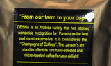 PTY Janson Geisha Coffee Panama, Ground 200 grams