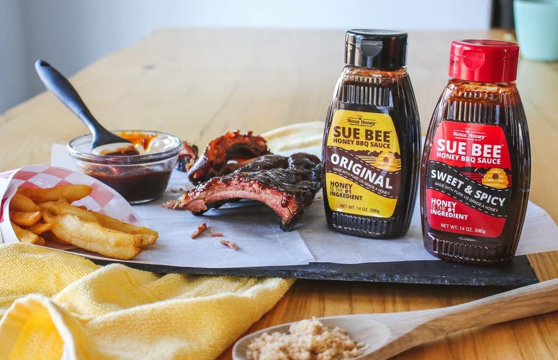 Sue Bee Honey BBQ Sauce, Original Style, Made with Pure Honey, Gluten Free, 14 Ounce (Pack of 1)