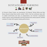 PRIDE OF THE PRAIRIE 5 LB Midwest Stoneground Wheat Made by Farmer Direct (Hard Red Winter Wheat Flour)