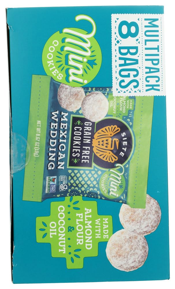SIETE FAMILY FOODS Mini Mexican Wedding Cookies Multipack, 0.67 OZ