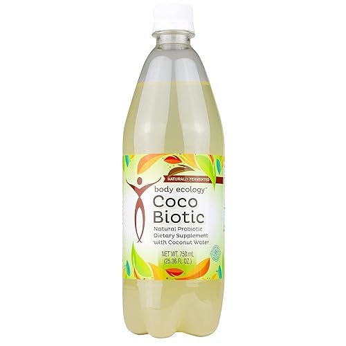 Body Ecology CocoBiotic | Naturally Fermented Liquid Probiotic | Dietary Supplement with Coconut Water | Non-GMO Probiotic Beverage for Digestive