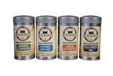 Dutch Oven Variety Spice Gift Pak II 4-pack 5.5 oz Belle Fourche, Homestead, Californio, Santa Fe - All-Natural Seasoning Set for Beef, Pork, Chicken