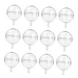 SHOWERORO 100pcs Lidded for Valentine's Day Chocolate Bouquet Elegant Flower Holder Design for Candy Bouquets and Gifting Clear Case for Fresh and