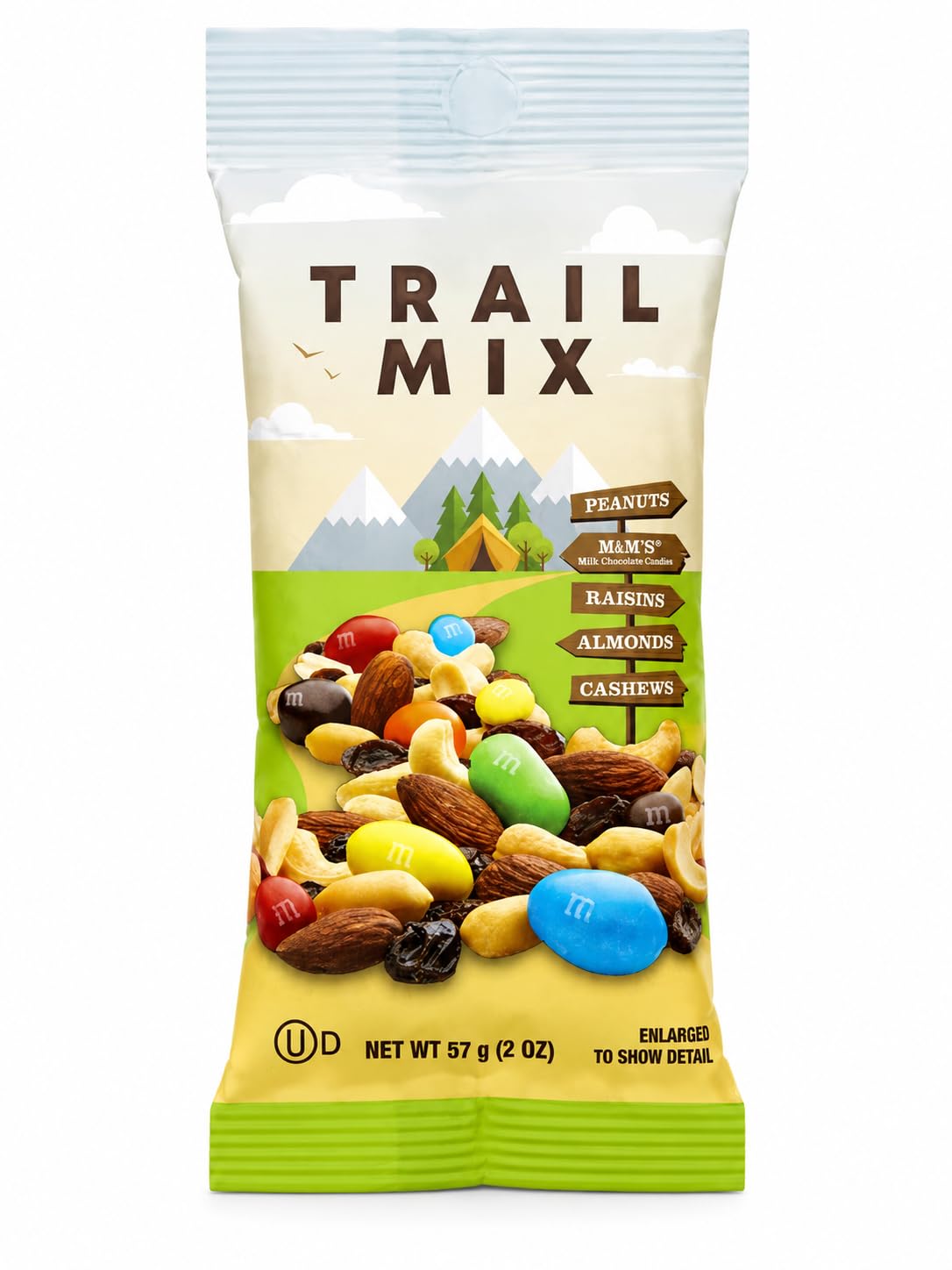 Trailmix Individual Packs Mixed Nuts - Trail Mix with Chocolate Mixed Nuts Snack Packs 2 Oz, 28 Ct With A Scooply Bag Clip