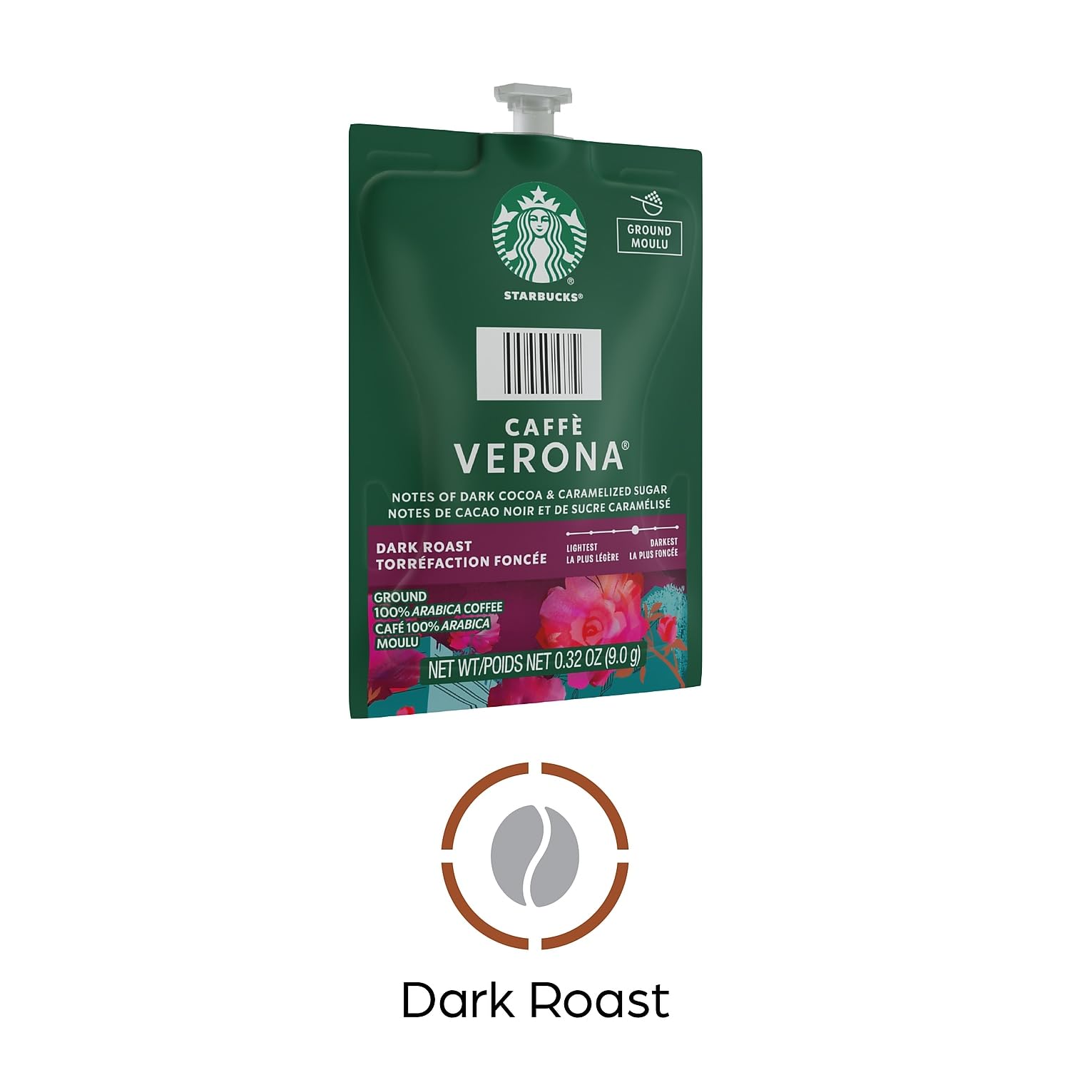FLAVIA Starbucks Caffe Verona Coffee Freshpacks, .32 oz., 80/Carton (MDR10098) (SX03)