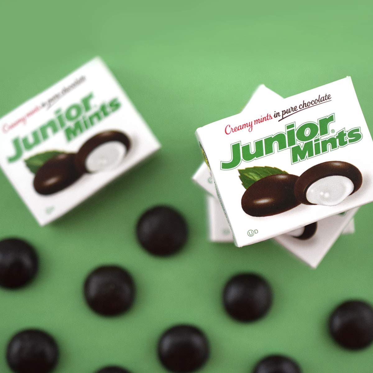 Tootsie Roll Junior Creamy Mints in Pure Chocolate, Mini-Boxes, 72-Count, 31.68 Ounce