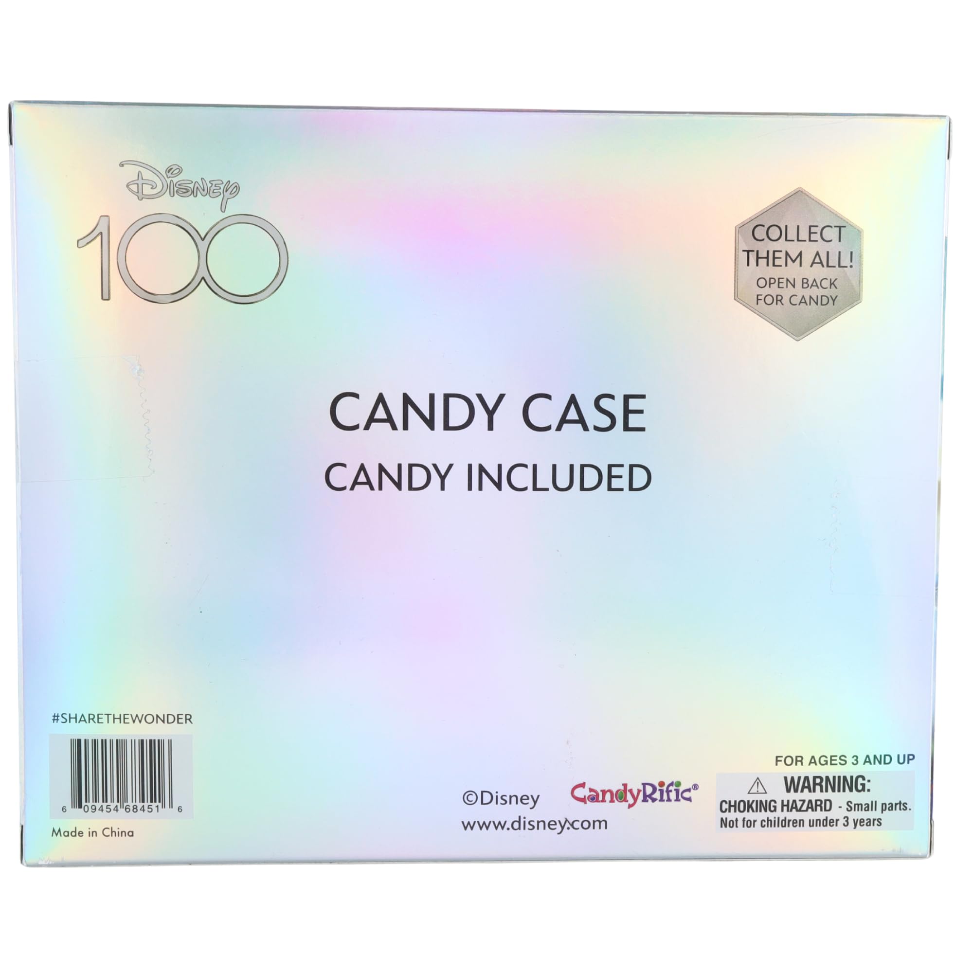 Disney 100 Collectors Mickey and Minnie Candy Holders with Hard Candies, 3 Inches
