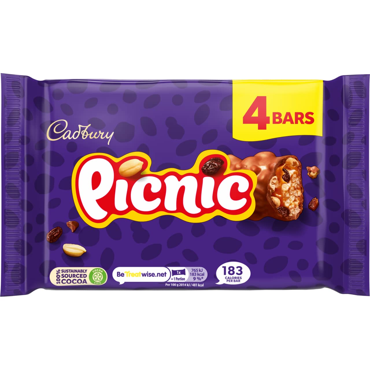 Cadbury Picnic 4 pk 128g (Pack of 1)