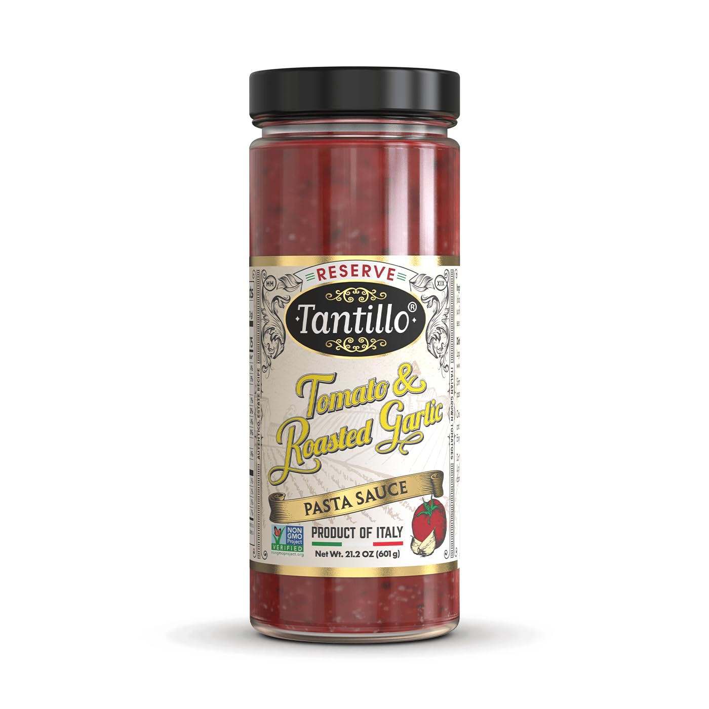 Tantillo Tomato & Roasted Garlic Italian Pasta Sauce - Non-GMO -, 21.2oz