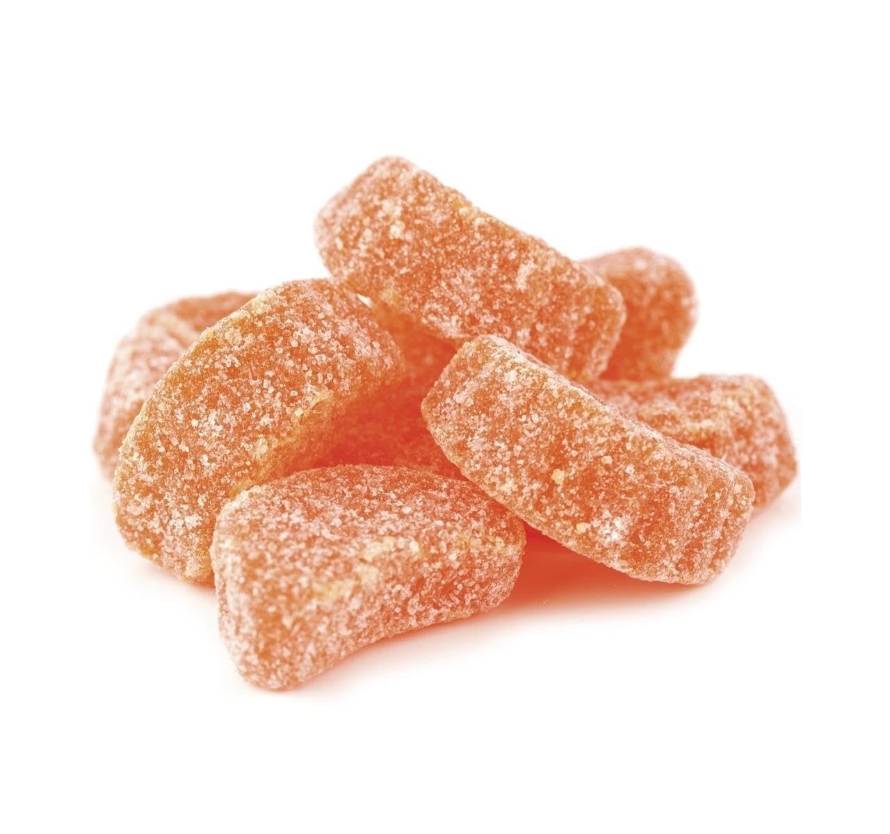 Orange Slices Jelly Candy - 2 lb Bag, Sugar Coated, Gelatin Free, Bulk Orange Gummies for Parties, Desserts & Snacking - ~65 Pieces