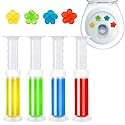 SINOKF Toilet Gel Stamp, 4Pcs/36 Count Flower Fragrance Bathroom Deodorizer Bowl Cleaner Toilet Jerry