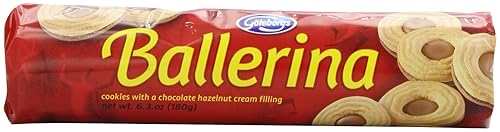 Goteborgs Ballerina Chocolate/Hazelnut Cookies, 6.3-Ounce Packages (Pack of 24)