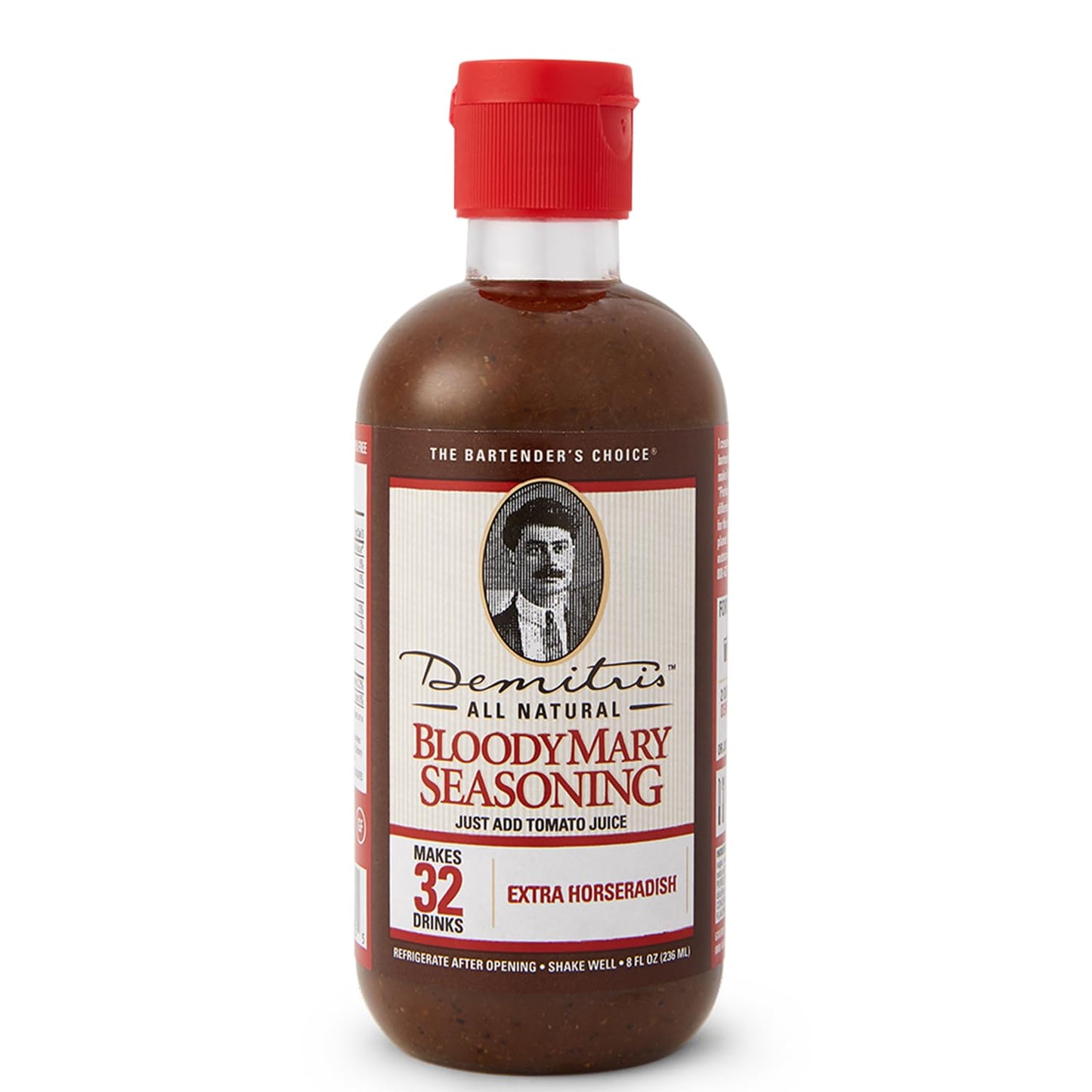 Demitri's Extra Horseradish Bloody Mary Seasoning Mix - Bloody Mary Mix - Concentrated Drink Mixer - Bold Rich Flavor - Ideal for Home Brunch Parties