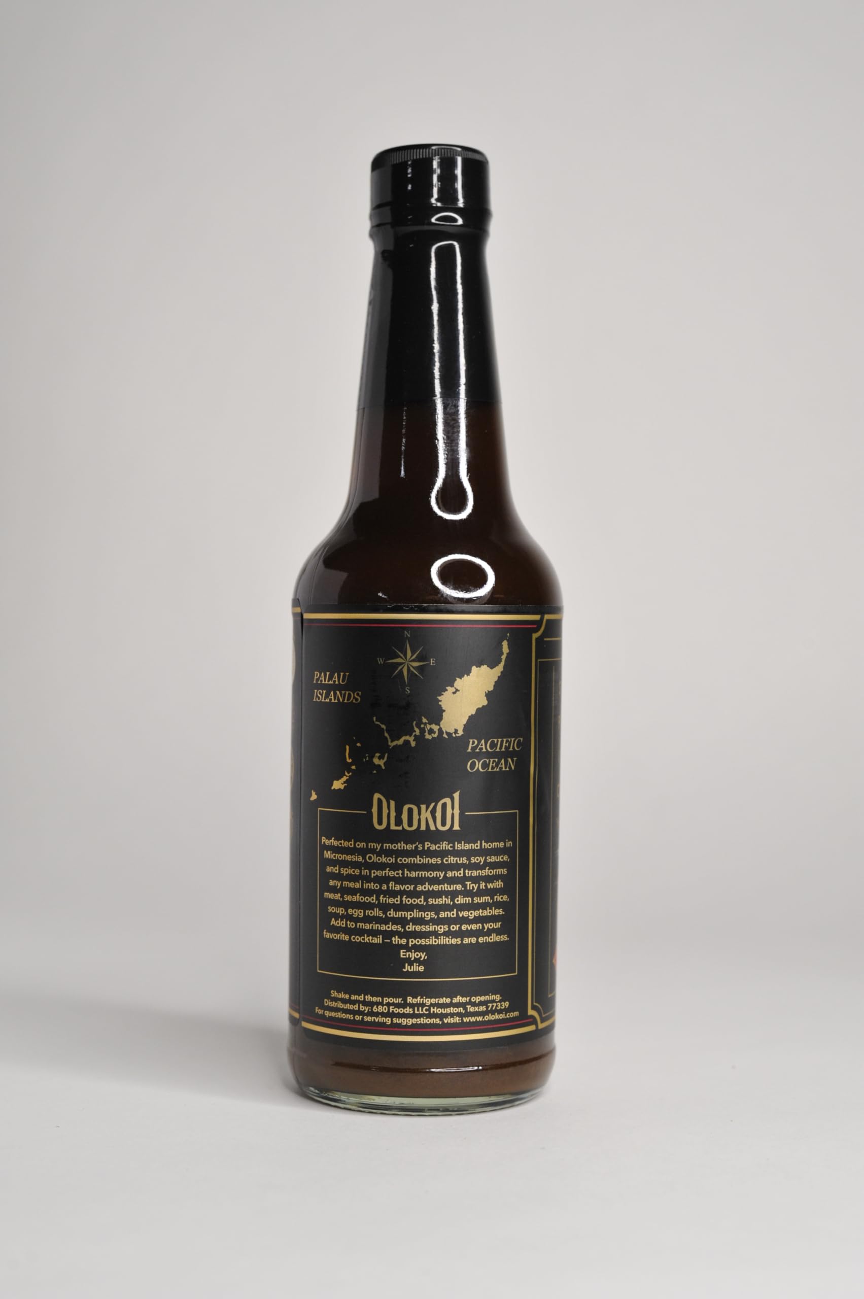 Mild Olokoi Sauce - (10oz, 1 bottle) - A Unique and Vibrant Sauce That is Healthy and Perfect for Salad Dressings, Fish, Chicken, Beef, Pork, Tofu