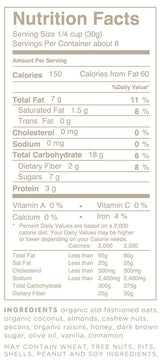 Oat My Goodness Premium Craft Granola, Vintage, 8 oz (Pack of 2) (861552000005)
