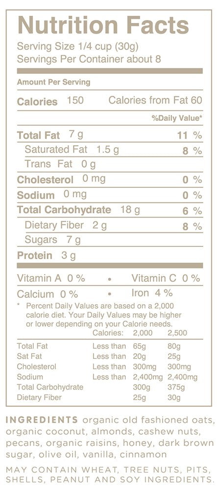 Oat My Goodness Premium Craft Granola, Vintage, 8 oz (Pack of 2) (861552000005)