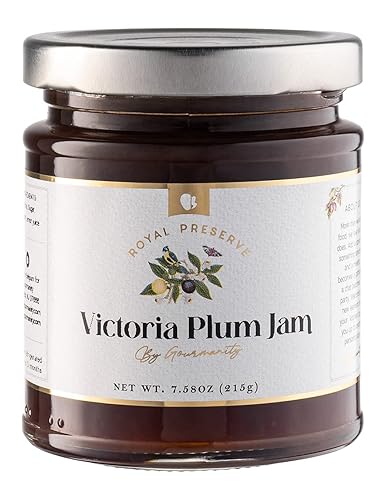 Gourmanity Victoria Plum Jam, Sweet and Flavorful, Delicious Plum Preserves, Great on Toast and Scones, High Fruit Content, Non GMO, Made in Belgium