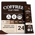COFFREE Organic Instant Coffee Packets - Mold Free, Low Acid, Single-Origin Arabica - Individual Single Serve Coffee Sticks - Easy for Travel, Camping