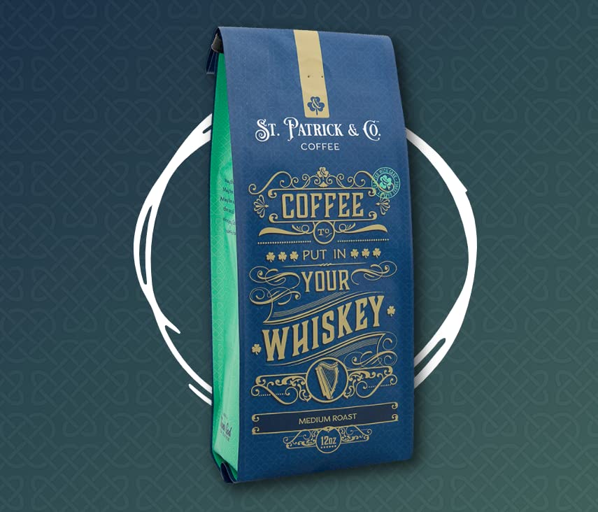Thank God for Coffee - Coffee For Your Whiskey, Medium Roast Ground Coffee, Dark Chocolate & Roasted Nut Notes, Latin American & African Arabica