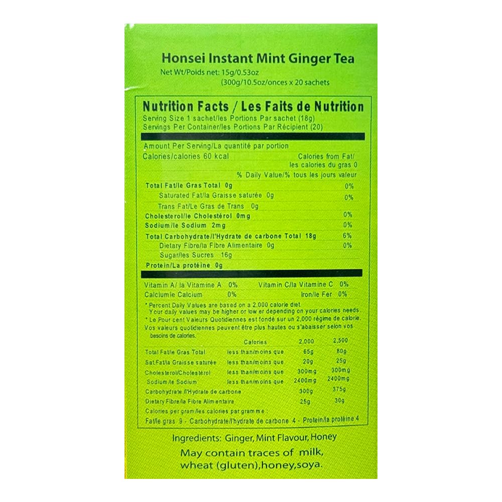 Honsei Instant Honey ing Ginger Tea