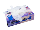 SIPA 100 PCS Disposable Vinyl Clear Gloves, Food Service Gloves, Ambidextrous Gloves, Powder-Free, Latex-Free, Dispenser Box (Extra Large)