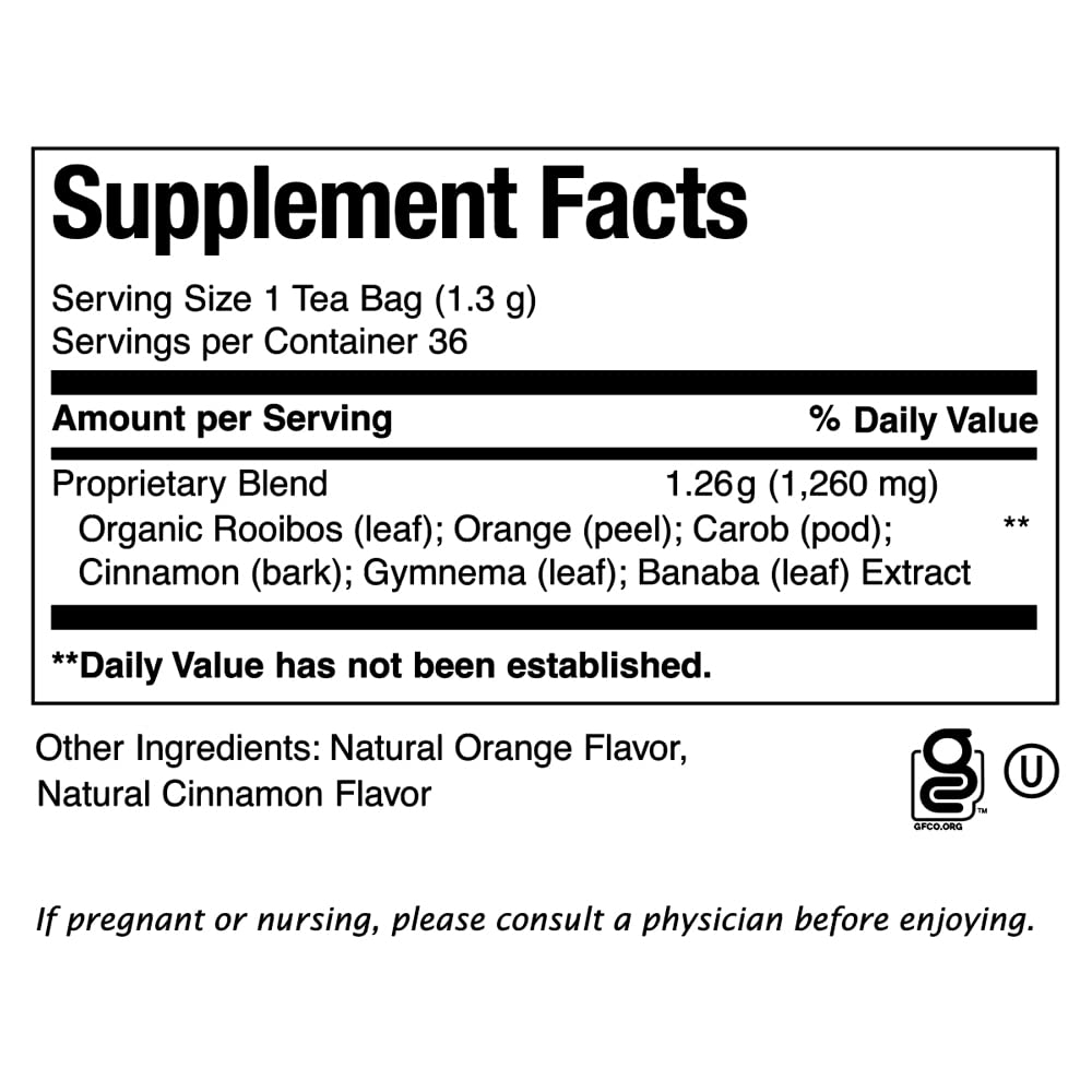 The Republic of Tea - Flavorful Weight Control Herbal Tea | Get Lost Number 6 Weight Control Herb Tea, No Caffeine | 1.65 Ounces, 36 Tea Bags