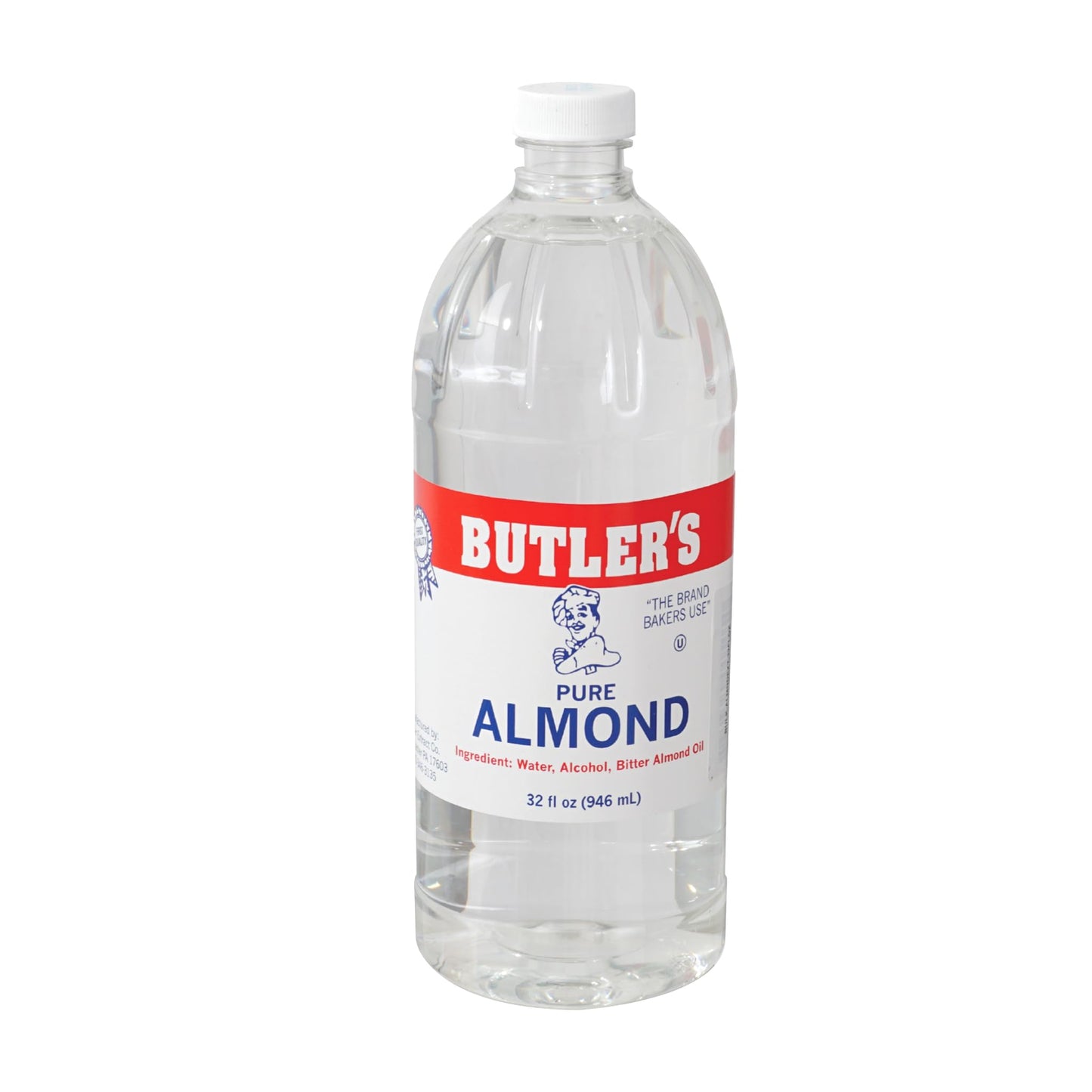 Pure Almond Extract, 32 Fluid Ounce, 1 Quart Bottle, Hampton Distribution