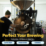 PARTNERS COFFEE ROASTERS - Whole Bean Coffee (El Ramo - Colombian, Light Roast) 12oz - Sweet Colombian Blend - Whole Coffee Beans - Lab Tested