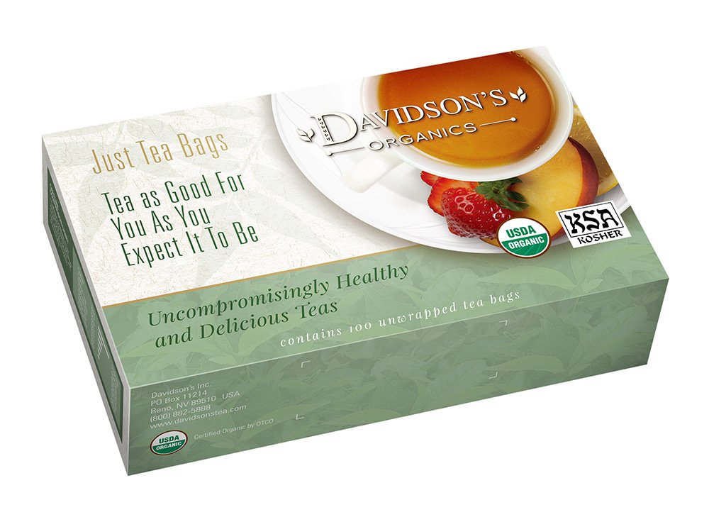 Davidson's Organics, Ginger Peach, 100-count Unwrapped Tea Bags