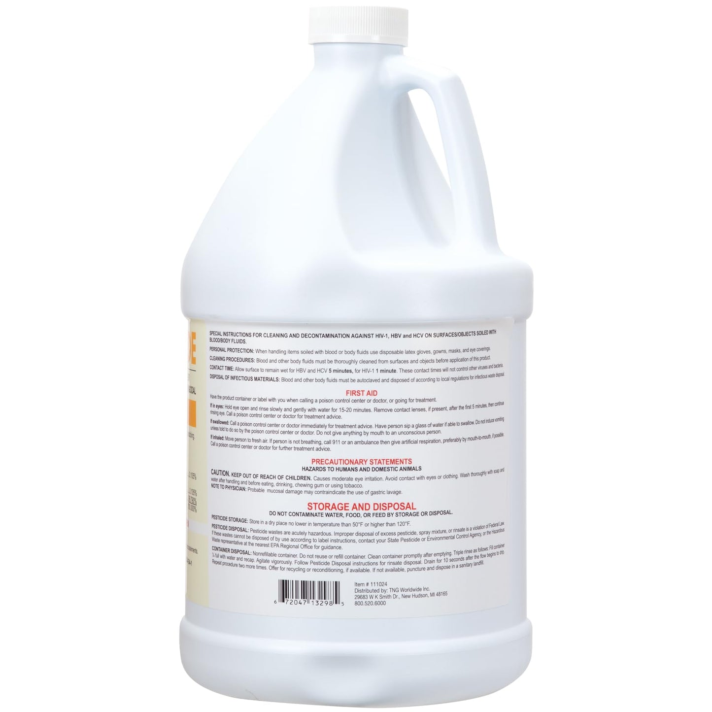 ForPro Citrus-Cide Hospital Grade Disinfectant Cleaner, All Purpose Cleaner, Disinfectant & Deodorizer, Citrus Scent, 1 Gallon Refill (128 fl. oz.)