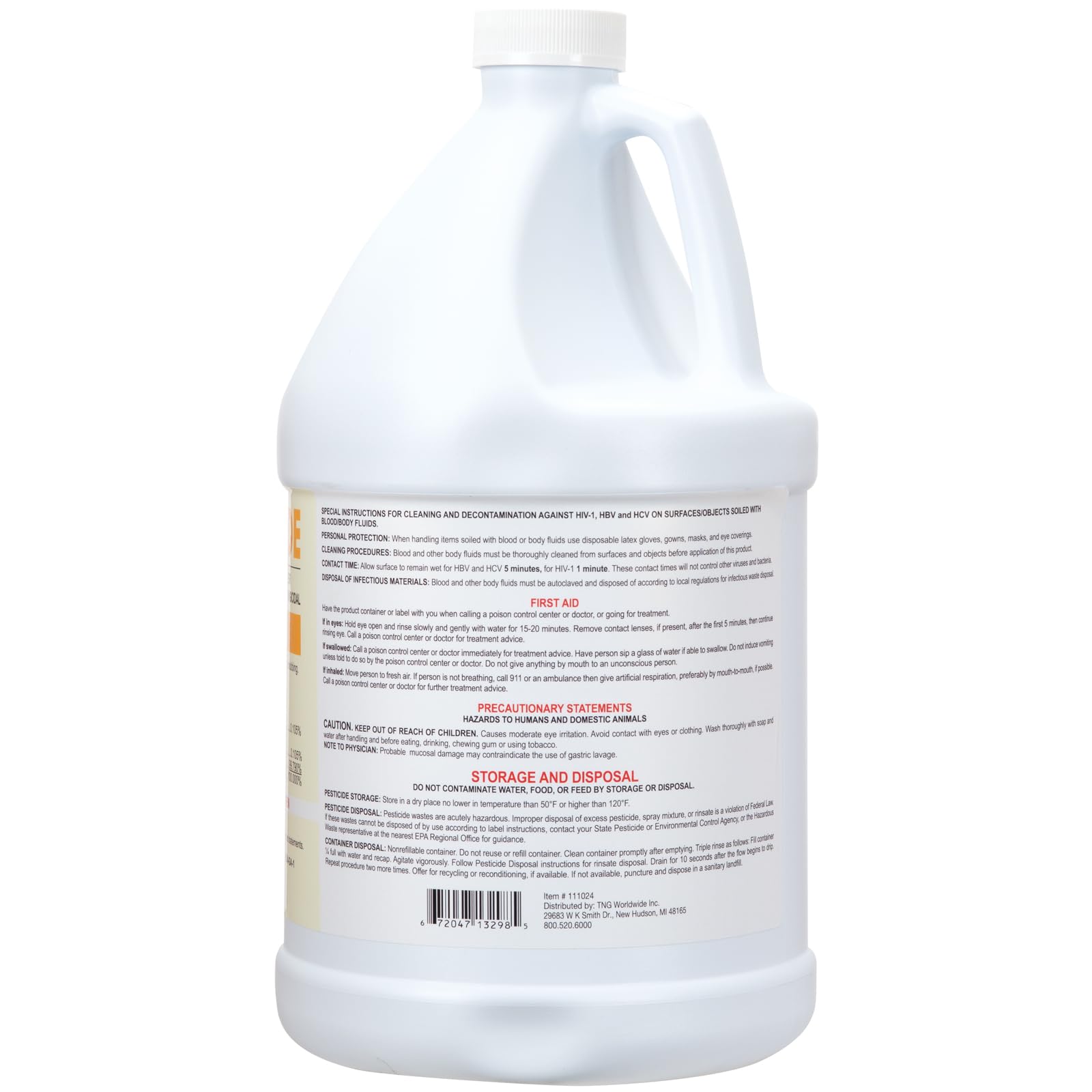 ForPro Citrus-Cide Hospital Grade Disinfectant Cleaner, All Purpose Cleaner, Disinfectant & Deodorizer, Citrus Scent, 1 Gallon Refill (128 fl. oz.)