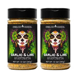 Spanglsh Asadro Garlic & Lime Seasoning 2 Pack, 10 oz Bottles, Zesty Citrus Garlic Spice Blend with Jalapeño for Chicken, Seafood, Meat & Vegetables
