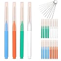 RWNXKARN 30 Pcs Shower Head Cleaner Tool with Shower Head Cleaning Brushes & Showerhead Cleaner Picks - Unclogs Clogged Nozzles, Removes Hard Water