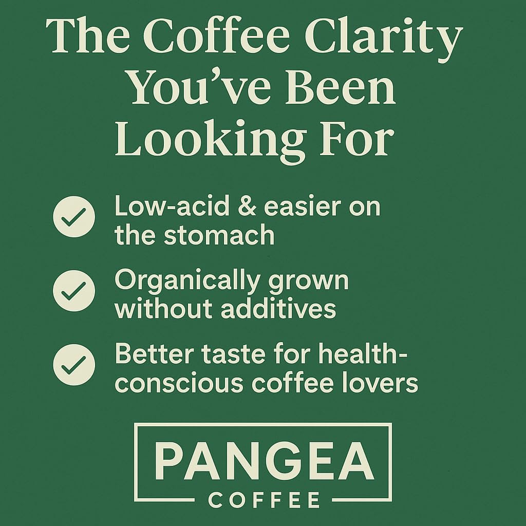 Pangea Coffee Hope Light Roast 3-Pack Bright, Smooth, Low Acid Coffees Organic, Allergen-Free, Specialty Grade Arabica, Fresh Roasted Whole Bean, 3 x