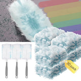 Native gear Super Efficient Duster Refills Kit with 30 Packs & 3 Handle Multisurface Dusters Dust Removal Brush Unscented Disposable Dusters