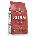 Lifeboost Dark Cold Brew Coffee - Single Origin Non-GMO USDA Organic Low Acid Coarse Ground Coffee for Cold Brew - 3rd Party Tested For Mycotoxins